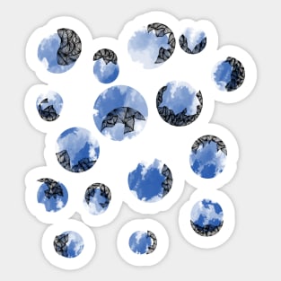 Set of moons Sticker